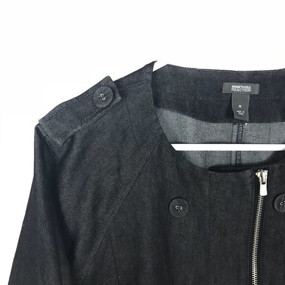 Kenneth Cole Reaction Soft Denim 3/4 Sleeve Jacket - Picture 2 of 7